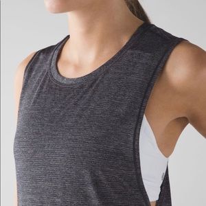 Lululemon Tank - In a Cinch. Heather Grey, Size 4
